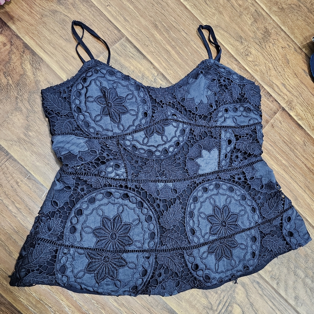 Navy Skies Are Blue top sz Large